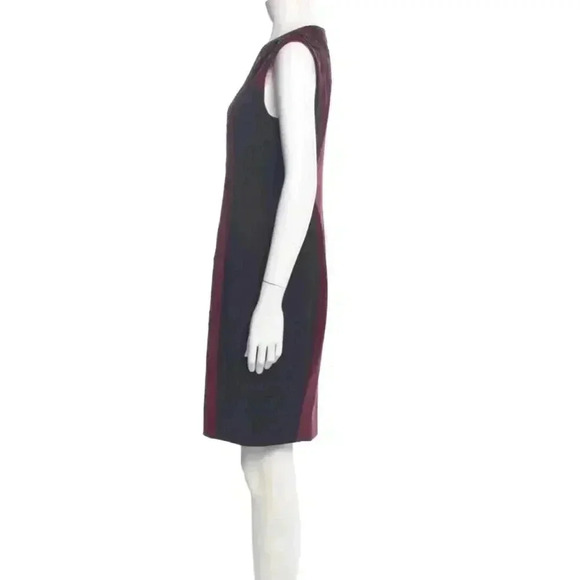Karen Millen Black Maroon Signature Embroidered Cocktail Dress NEW - Picture 4 of 7